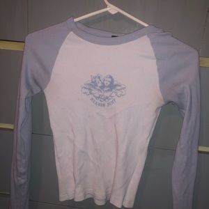 Brandy Melville blue angel heaven sent shirt